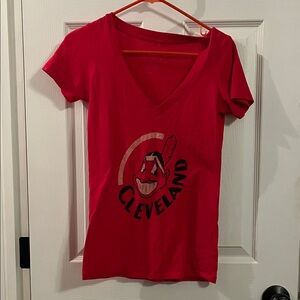 Cleveland Red V-Neck T-Shirt